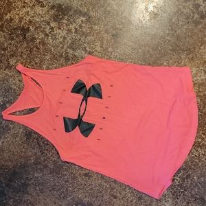 Under armour tank top pink small